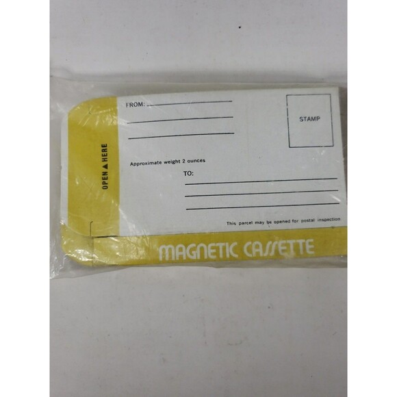 Vintage Magnetic Cassette Tape Mailing Boxes FW Woolworth New Sealed 10 Pack - Picture 12 of 16